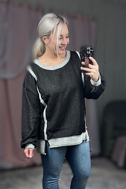 Laney Reverse Contrast Sweatshirt