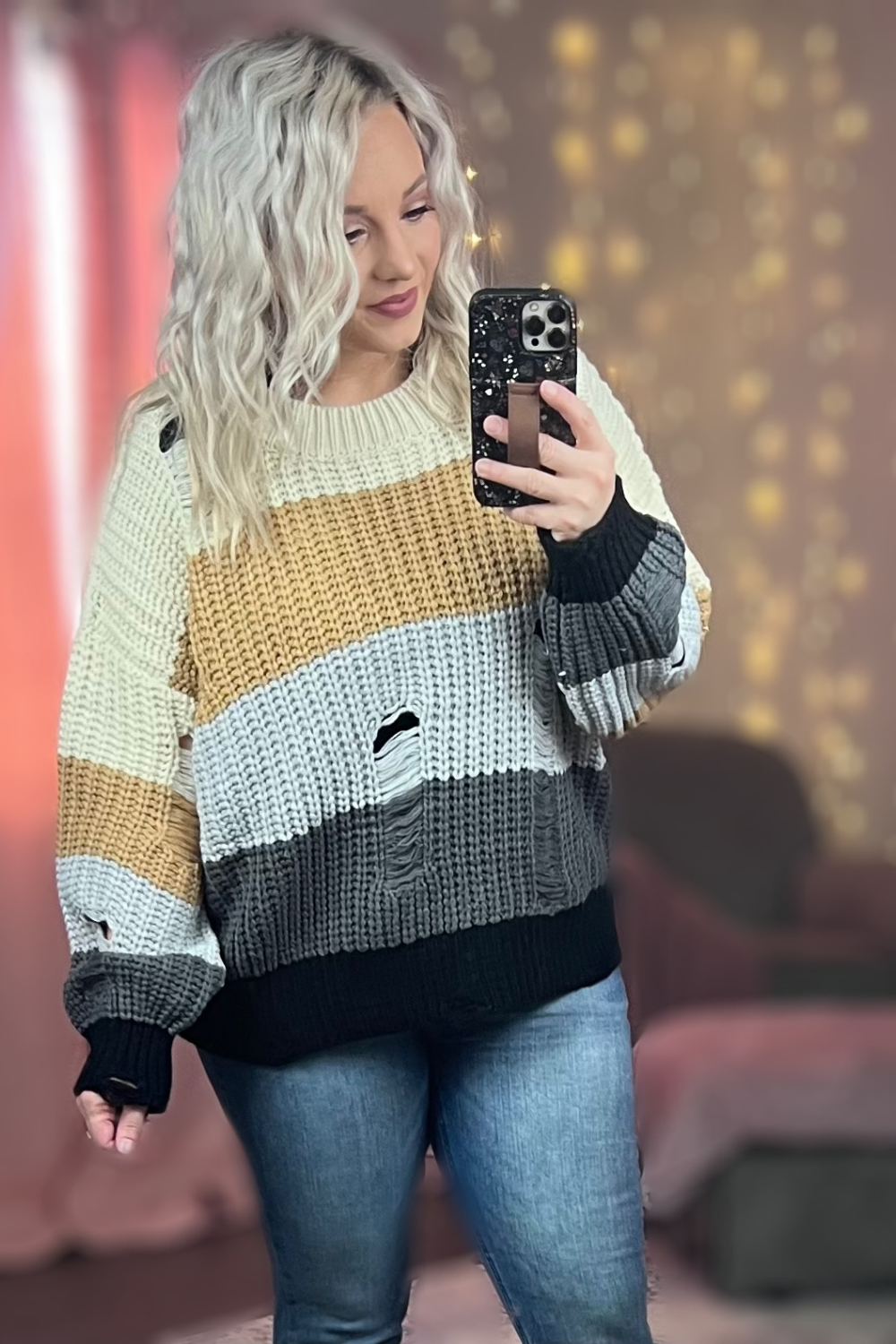 Cassidy Distressed Sweater