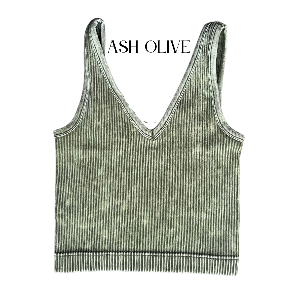 Kennedy Reversible Ribbed Cropped Tank