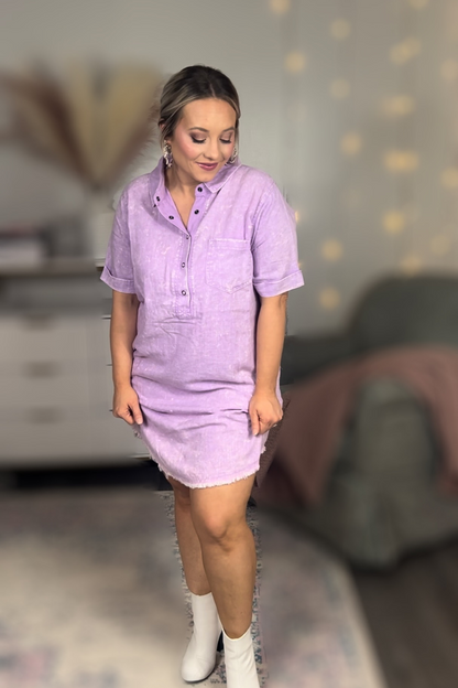 Lavender Perfect Casual Dress