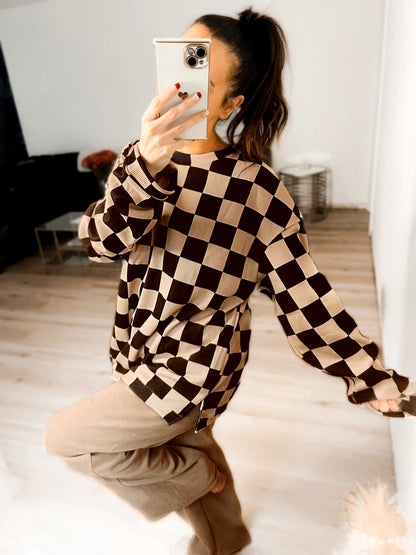 Charlie Checkered Corded Crew Set