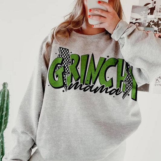 Grinchy mama oversized print