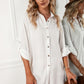 Lydia Solid Button Up Blouse